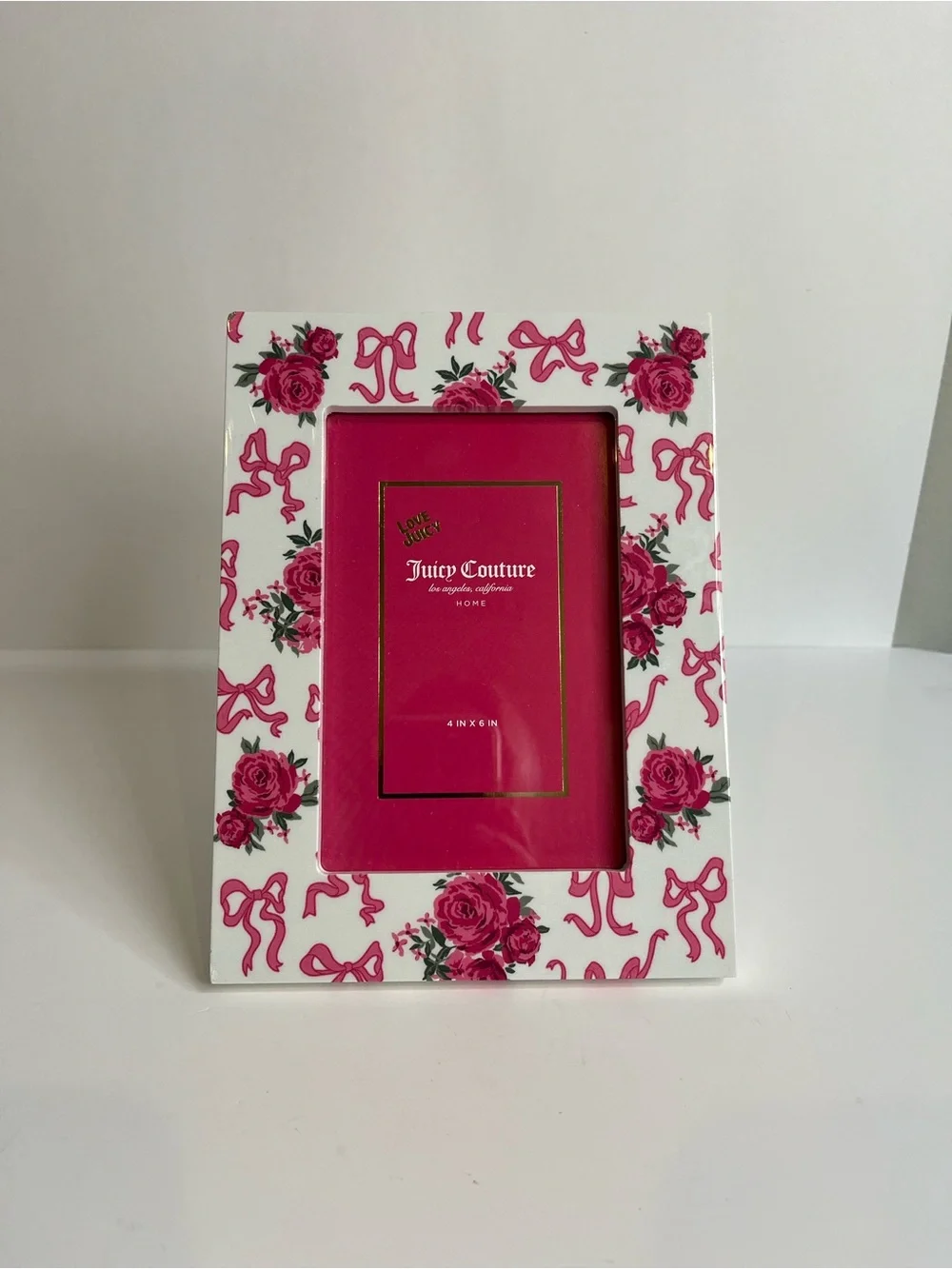 Juicy Couture Pink Floral Picture Frame